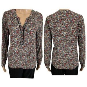 Anthropologie Meadow Rue Luana Floral Lace Blouse Size Small